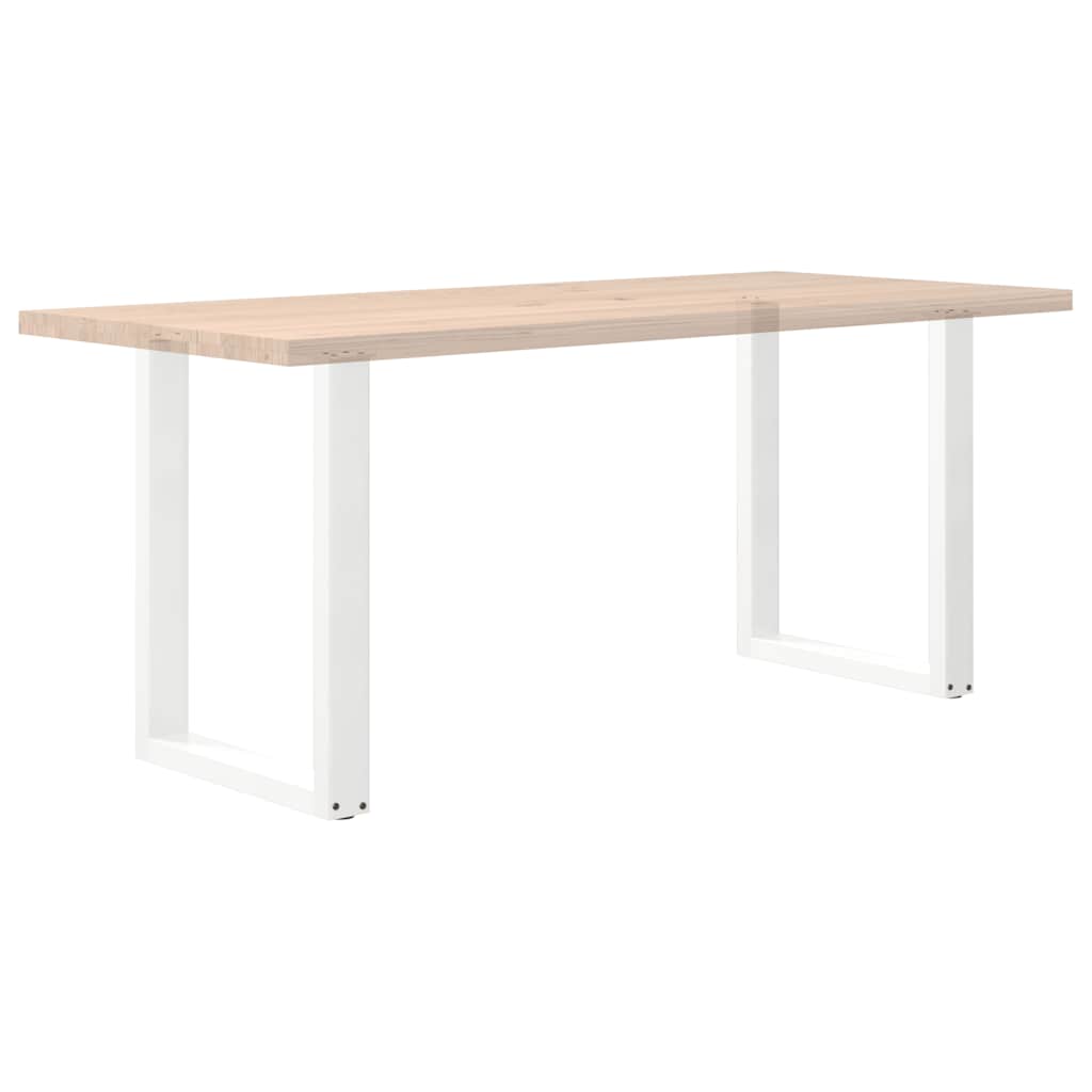 Eettafelpoten 2 st U-vormig 60x(72-73) cm staal wit is nu te koop bij PeponiXL, paradijselijk wonen!