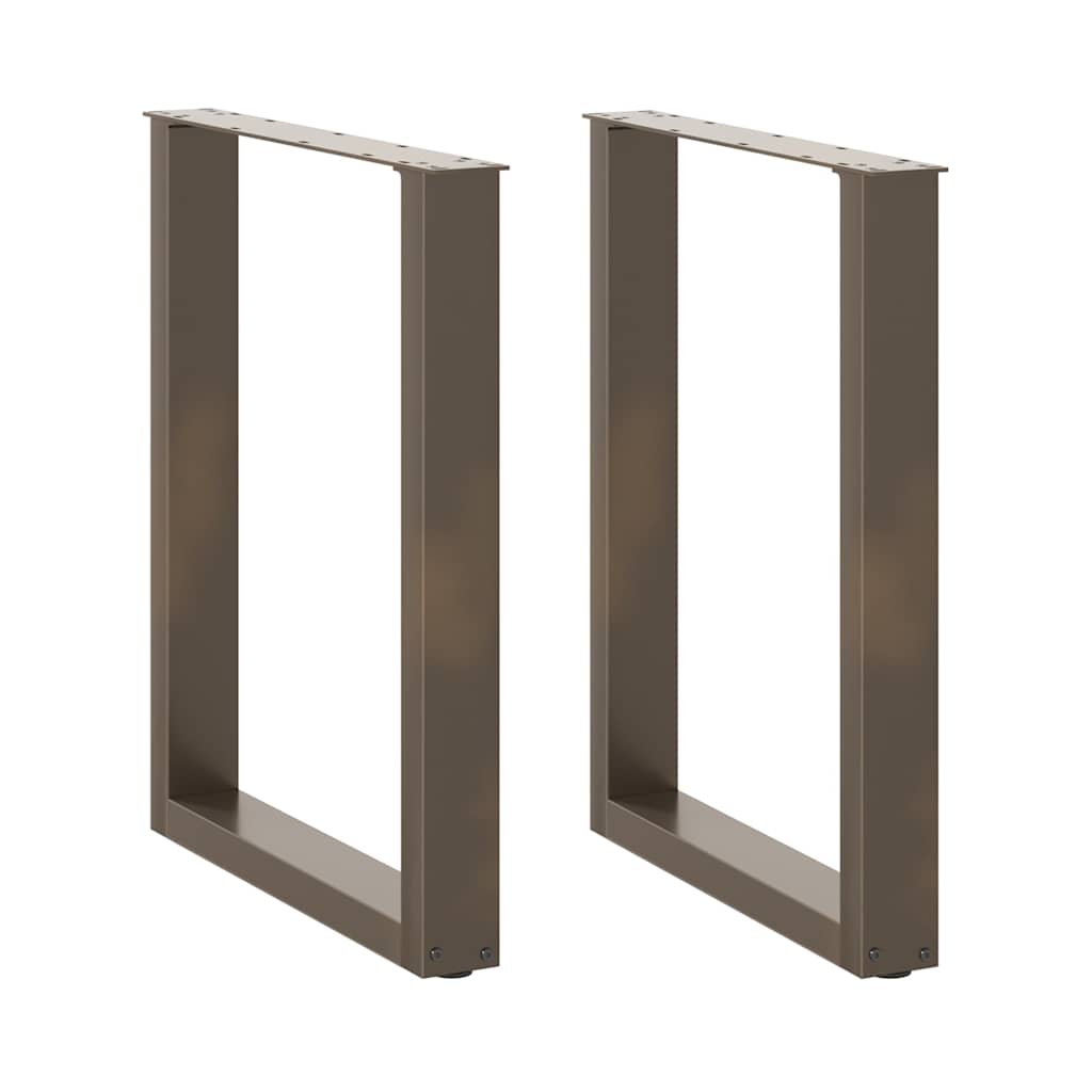 Eettafelpoten 2 st U-vormig 60x(72-73) cm staal naturel is nu te koop bij PeponiXL, paradijselijk wonen!