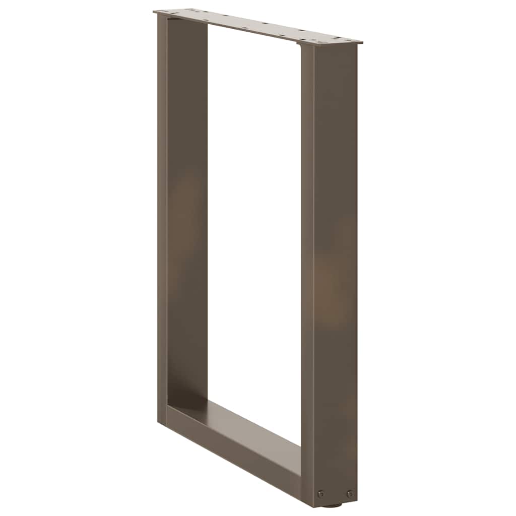 Eettafelpoten 2 st U-vormig 60x(72-73) cm staal naturel is nu te koop bij PeponiXL, paradijselijk wonen!