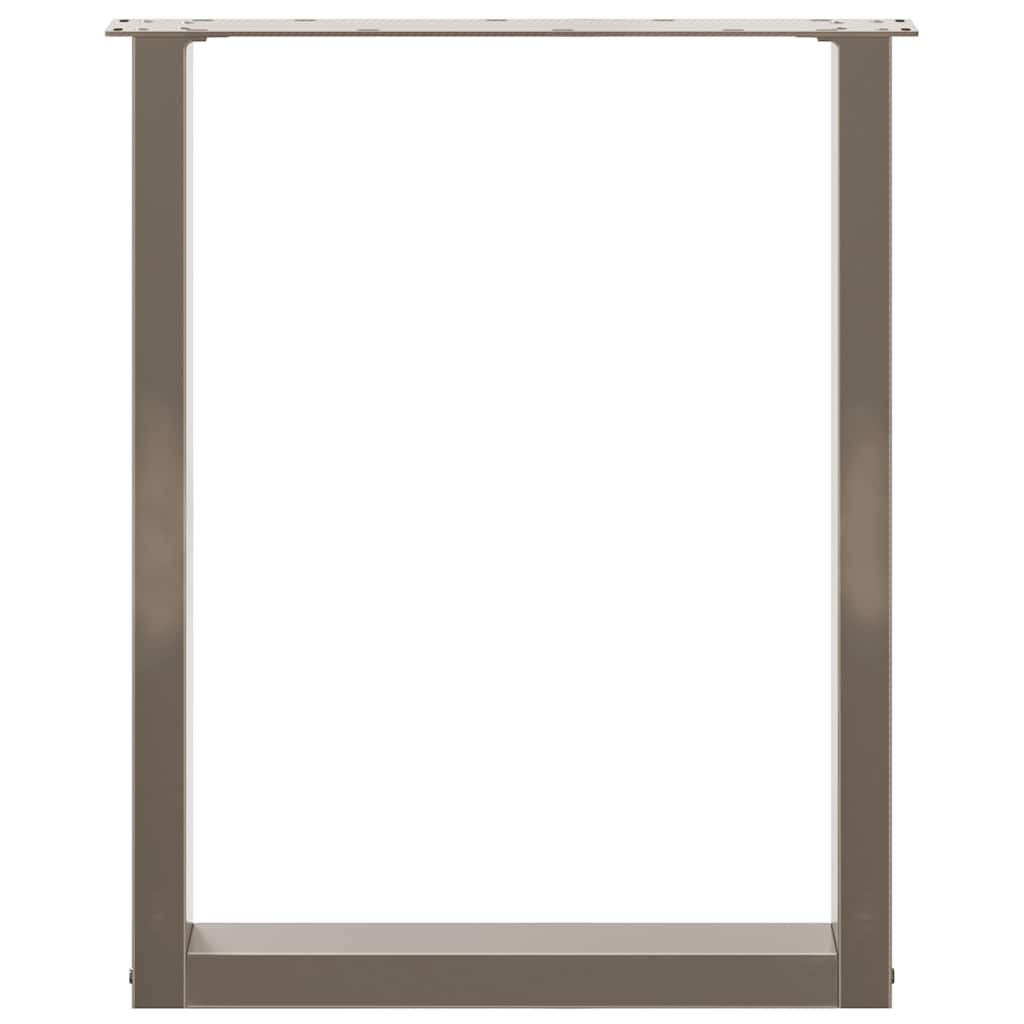 Eettafelpoten 2 st U-vormig 60x(72-73) cm staal naturel is nu te koop bij PeponiXL, paradijselijk wonen!