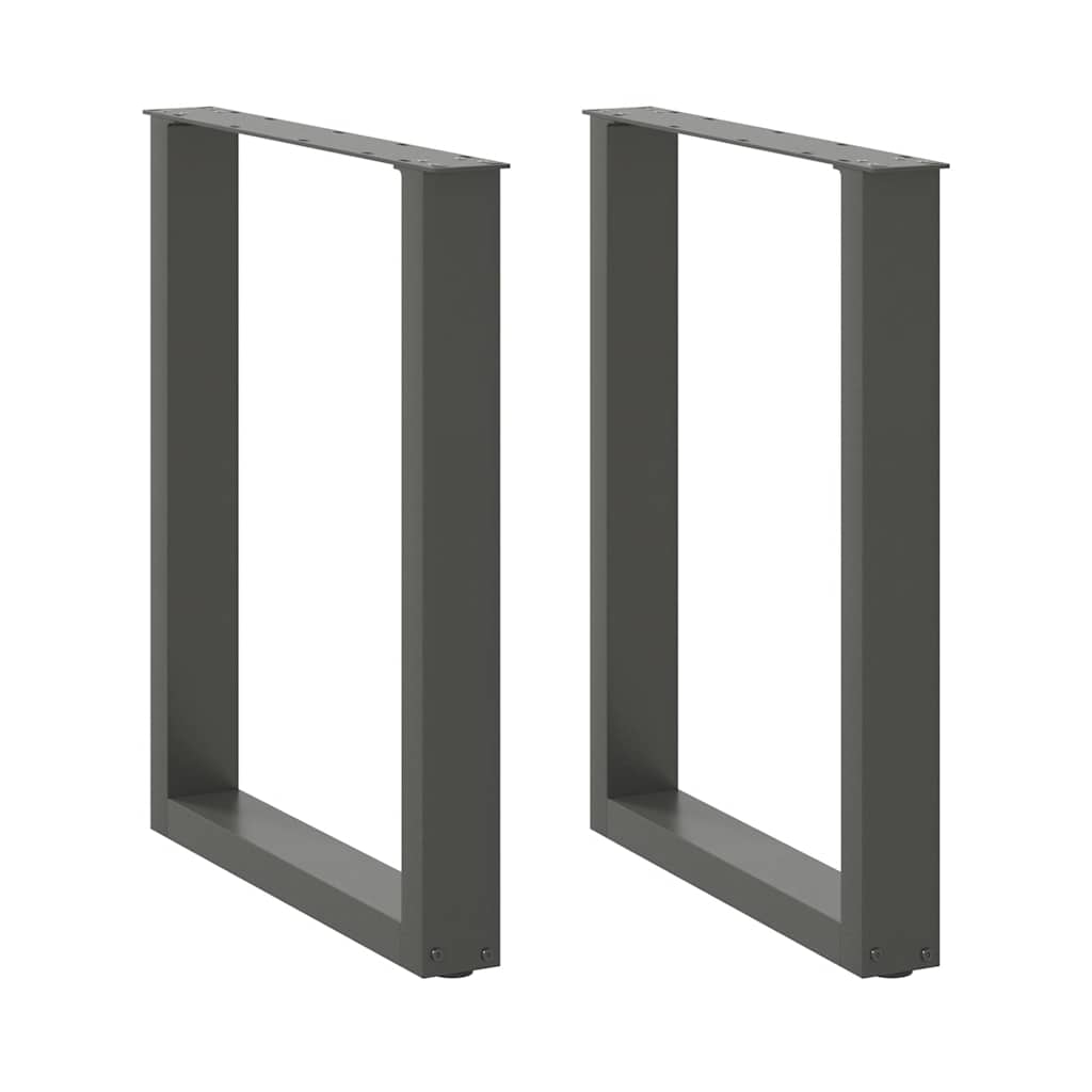 Eettafelpoten 2 st U-vormig 70x(72-73) cm staal antraciet is nu te koop bij PeponiXL, paradijselijk wonen!