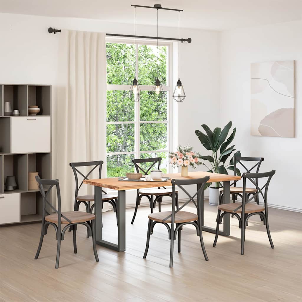 Eettafelpoten 2 st U-vormig 70x(72-73) cm staal antraciet is nu te koop bij PeponiXL, paradijselijk wonen!