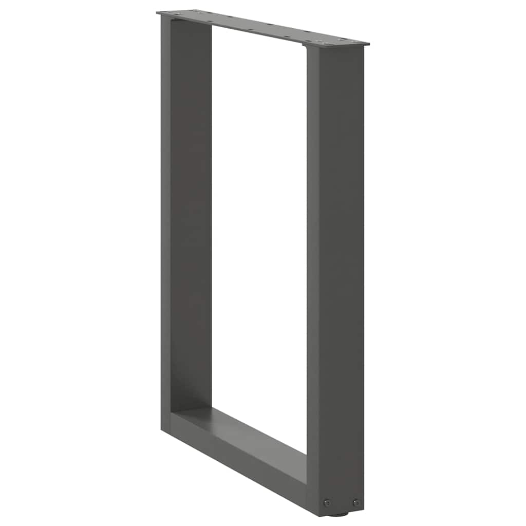 Eettafelpoten 2 st U-vormig 70x(72-73) cm staal antraciet is nu te koop bij PeponiXL, paradijselijk wonen!