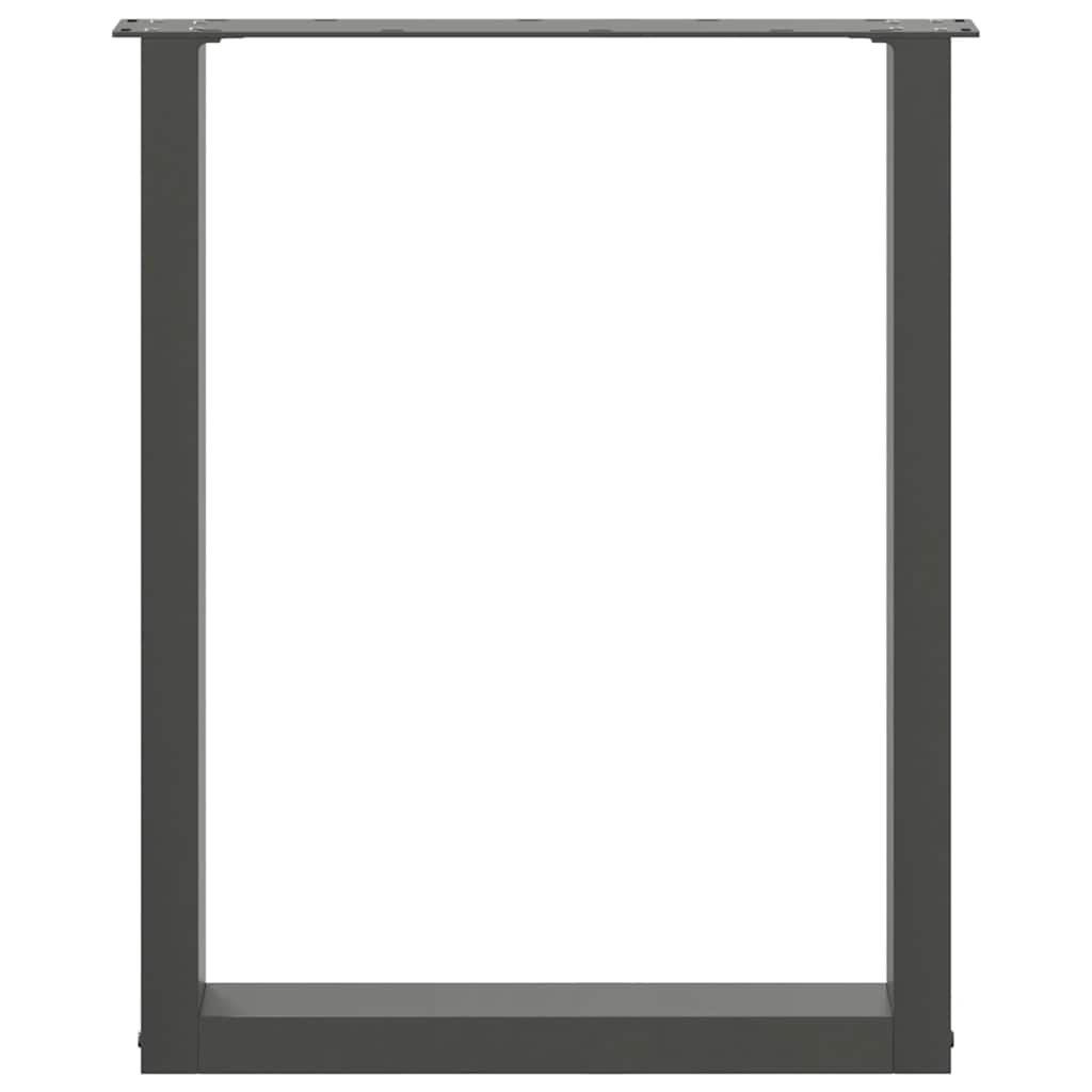 Eettafelpoten 2 st U-vormig 70x(72-73) cm staal antraciet is nu te koop bij PeponiXL, paradijselijk wonen!