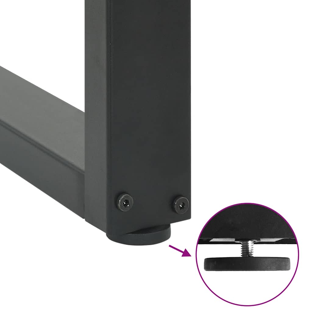 Eettafelpoten 2 st U-vormig 70x(72-73) cm staal antraciet is nu te koop bij PeponiXL, paradijselijk wonen!