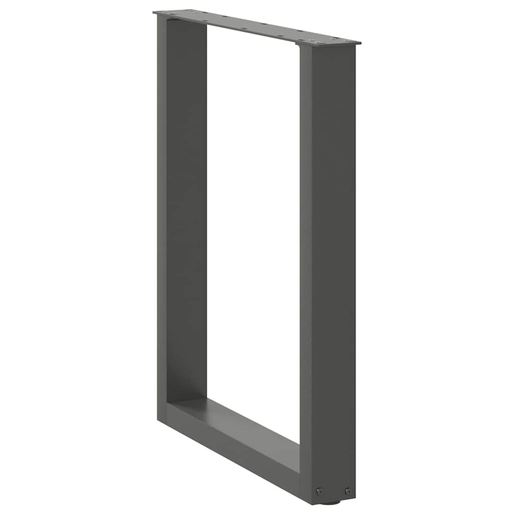 Eettafelpoten 2 st U-vormig 70x(72-73) cm staal naturel is nu te koop bij PeponiXL, paradijselijk wonen!