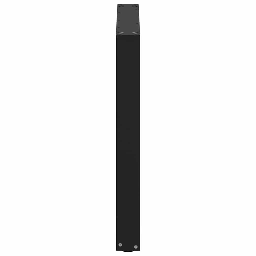 Eettafelpoten 2 st U-vormig 80x(72-73) cm staal zwart is nu te koop bij PeponiXL, paradijselijk wonen!