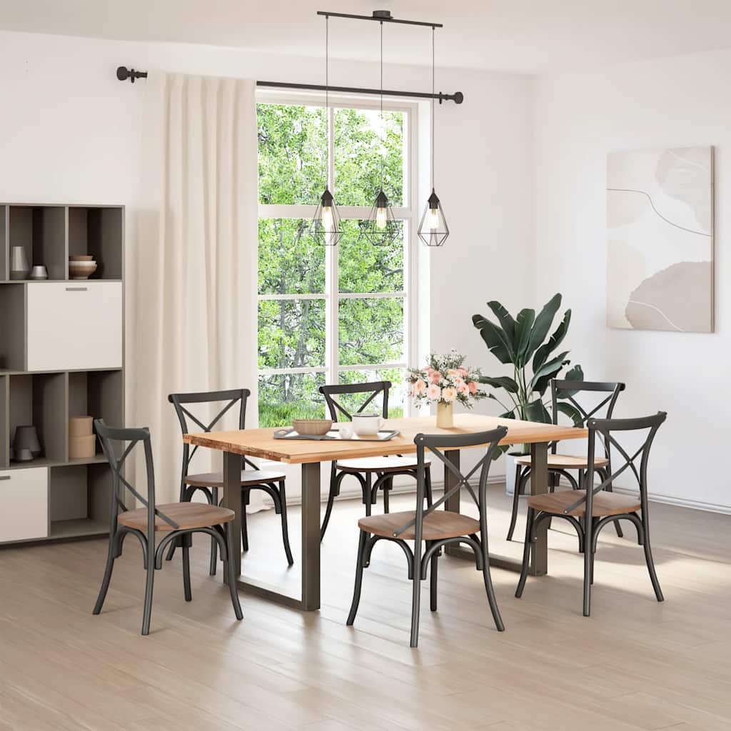 Eettafelpoten 2 st U-vormig 90x(72-73) cm staal naturel is nu te koop bij PeponiXL, paradijselijk wonen!