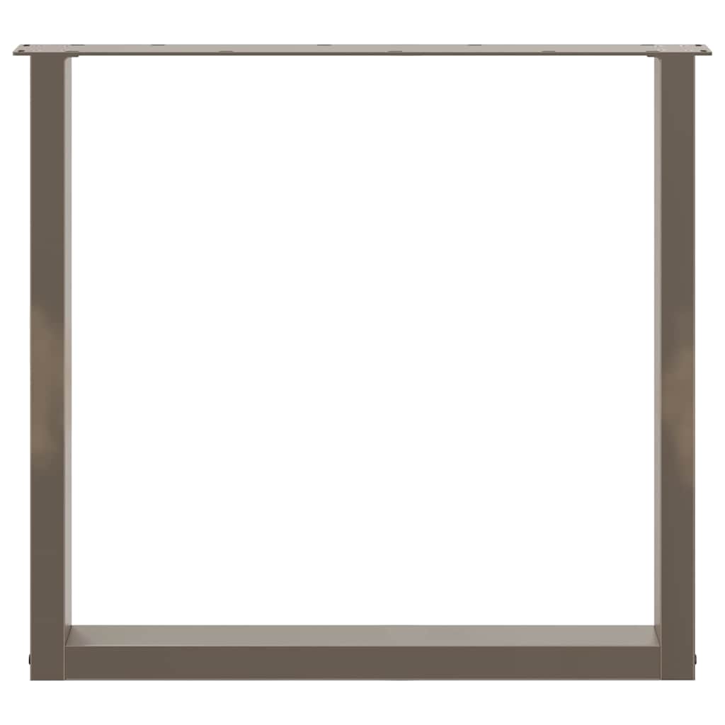Eettafelpoten 2 st U-vormig 90x(72-73) cm staal naturel is nu te koop bij PeponiXL, paradijselijk wonen!