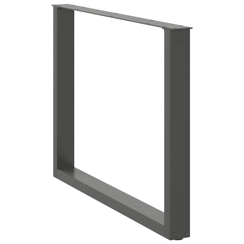 Eettafelpoten 2 st U-vormig 100x(72-73) cm staal antraciet is nu te koop bij PeponiXL, paradijselijk wonen!