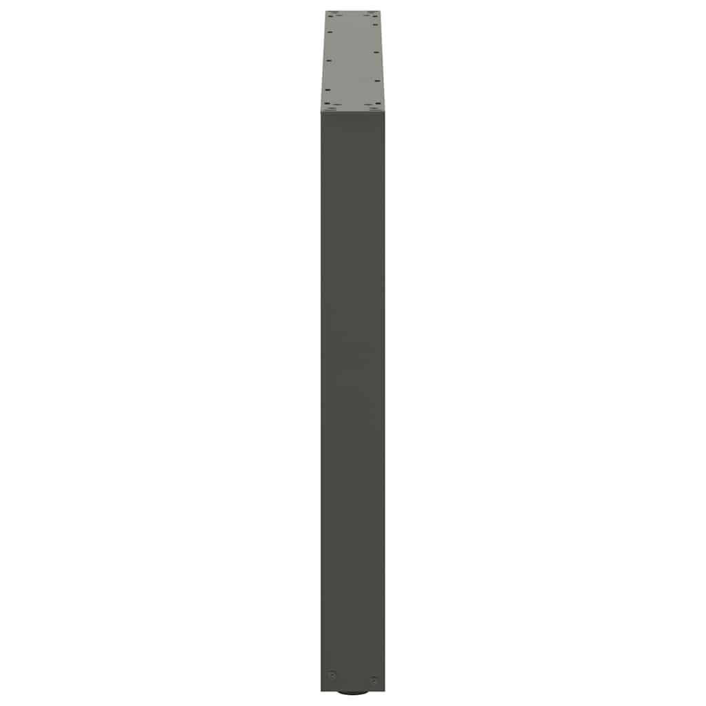 Eettafelpoten 2 st U-vormig 100x(72-73) cm staal antraciet is nu te koop bij PeponiXL, paradijselijk wonen!