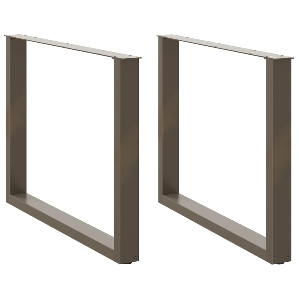 Eettafelpoten 2 st U-vormig 100x(72-73) cm staal naturel is nu te koop bij PeponiXL, paradijselijk wonen!