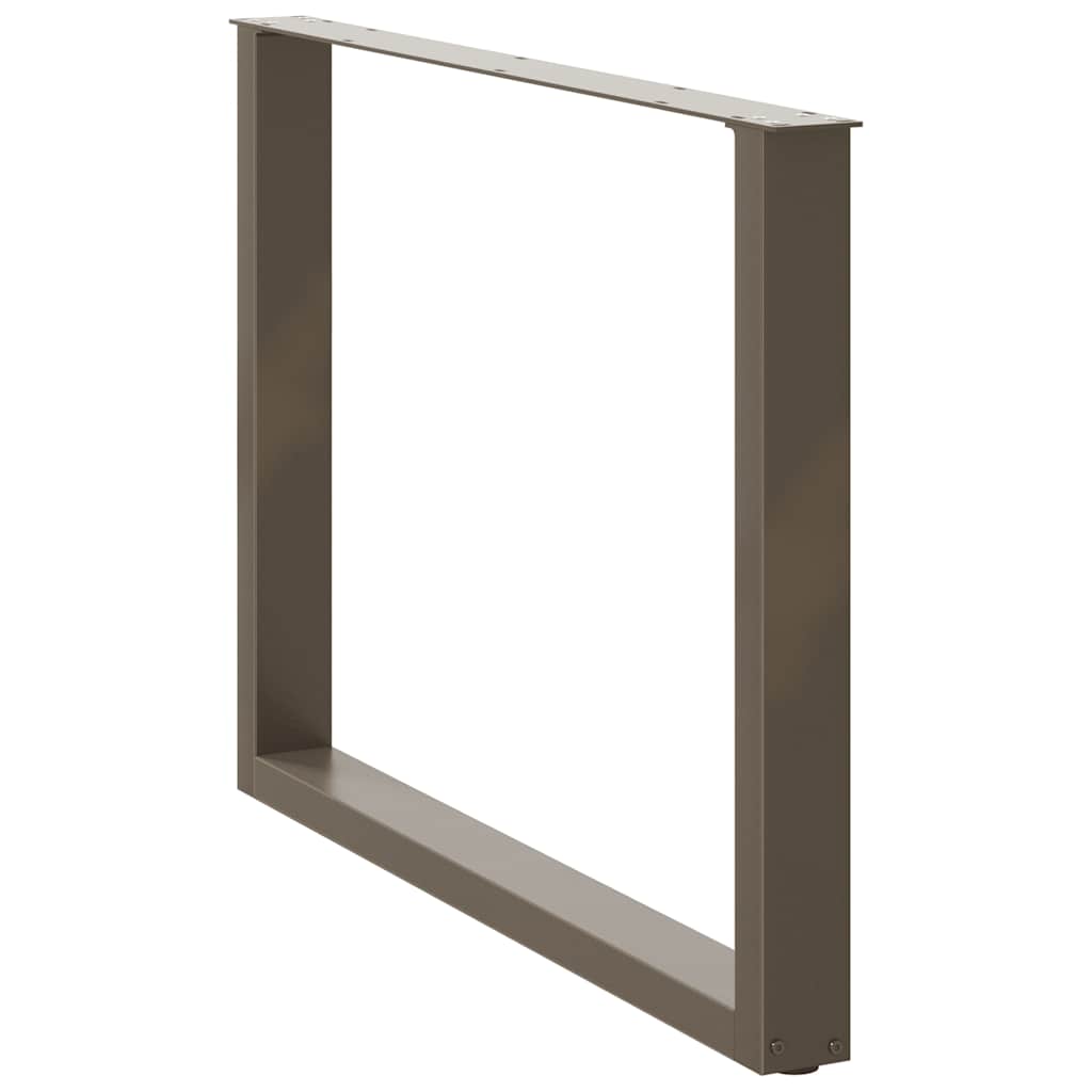 Eettafelpoten 2 st U-vormig 100x(72-73) cm staal naturel is nu te koop bij PeponiXL, paradijselijk wonen!