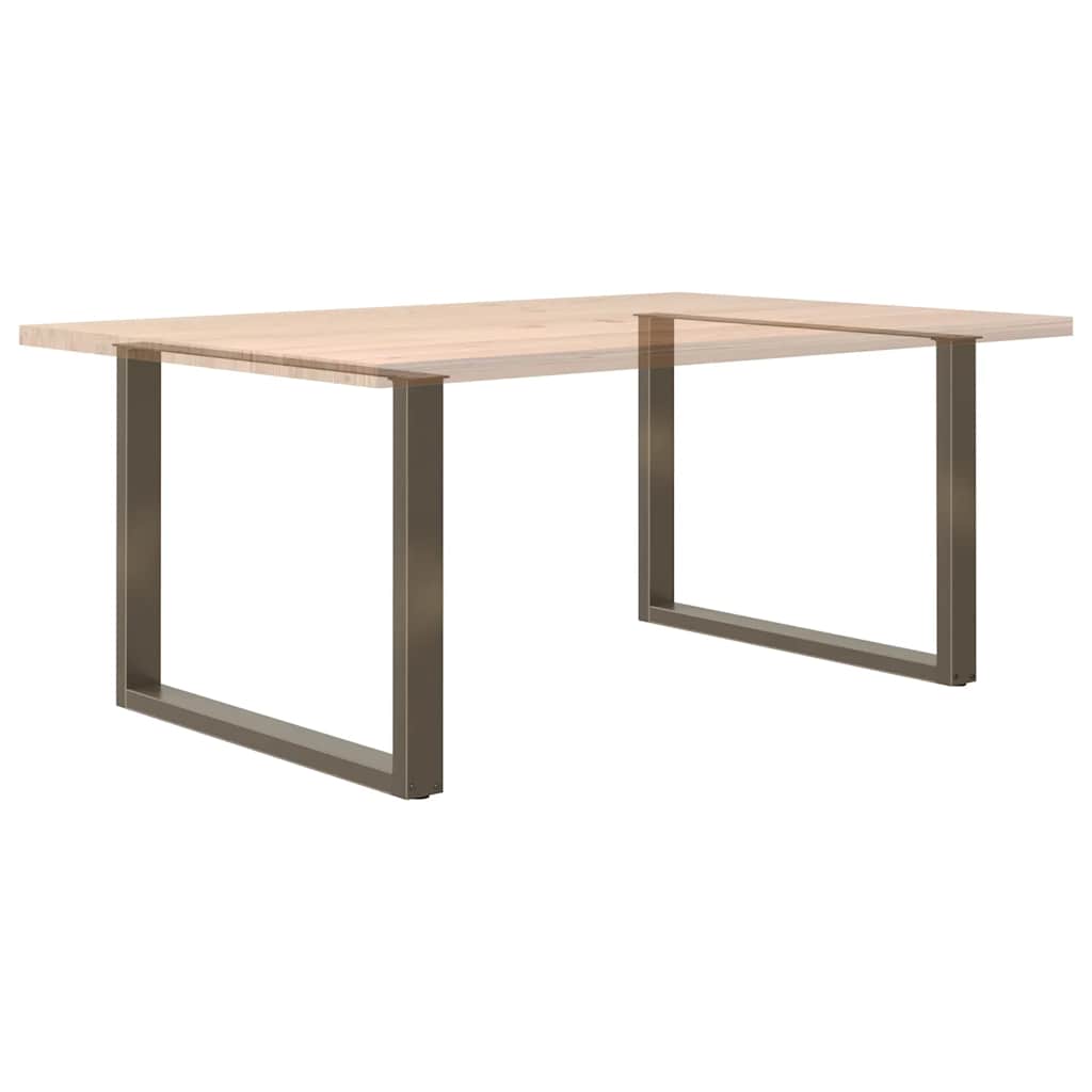 Eettafelpoten 2 st U-vormig 100x(72-73) cm staal naturel is nu te koop bij PeponiXL, paradijselijk wonen!