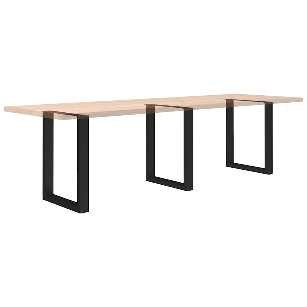 Eettafelpoten 3 st U-vormig 70x(72-73) cm staal zwart is nu te koop bij PeponiXL, paradijselijk wonen!