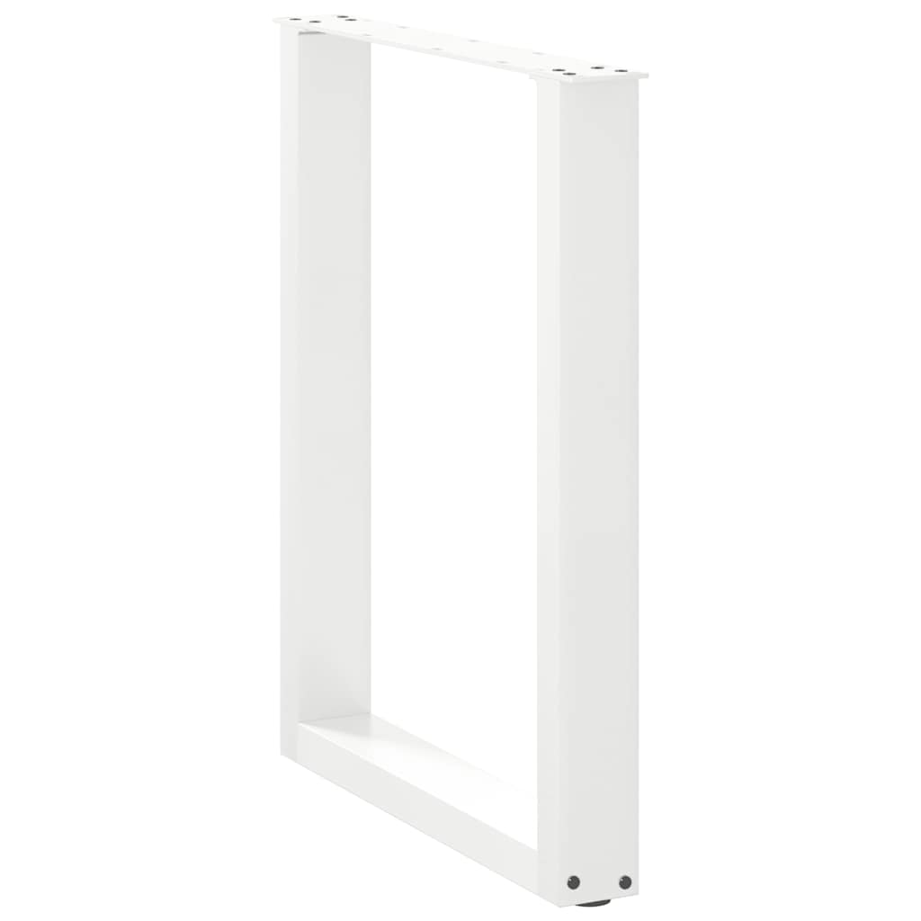 Eettafelpoten 3 st U-vormig 70x(72-73) cm staal wit is nu te koop bij PeponiXL, paradijselijk wonen!
