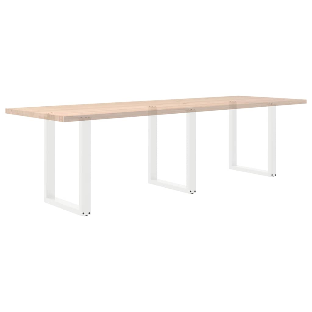 Eettafelpoten 3 st U-vormig 70x(72-73) cm staal wit is nu te koop bij PeponiXL, paradijselijk wonen!