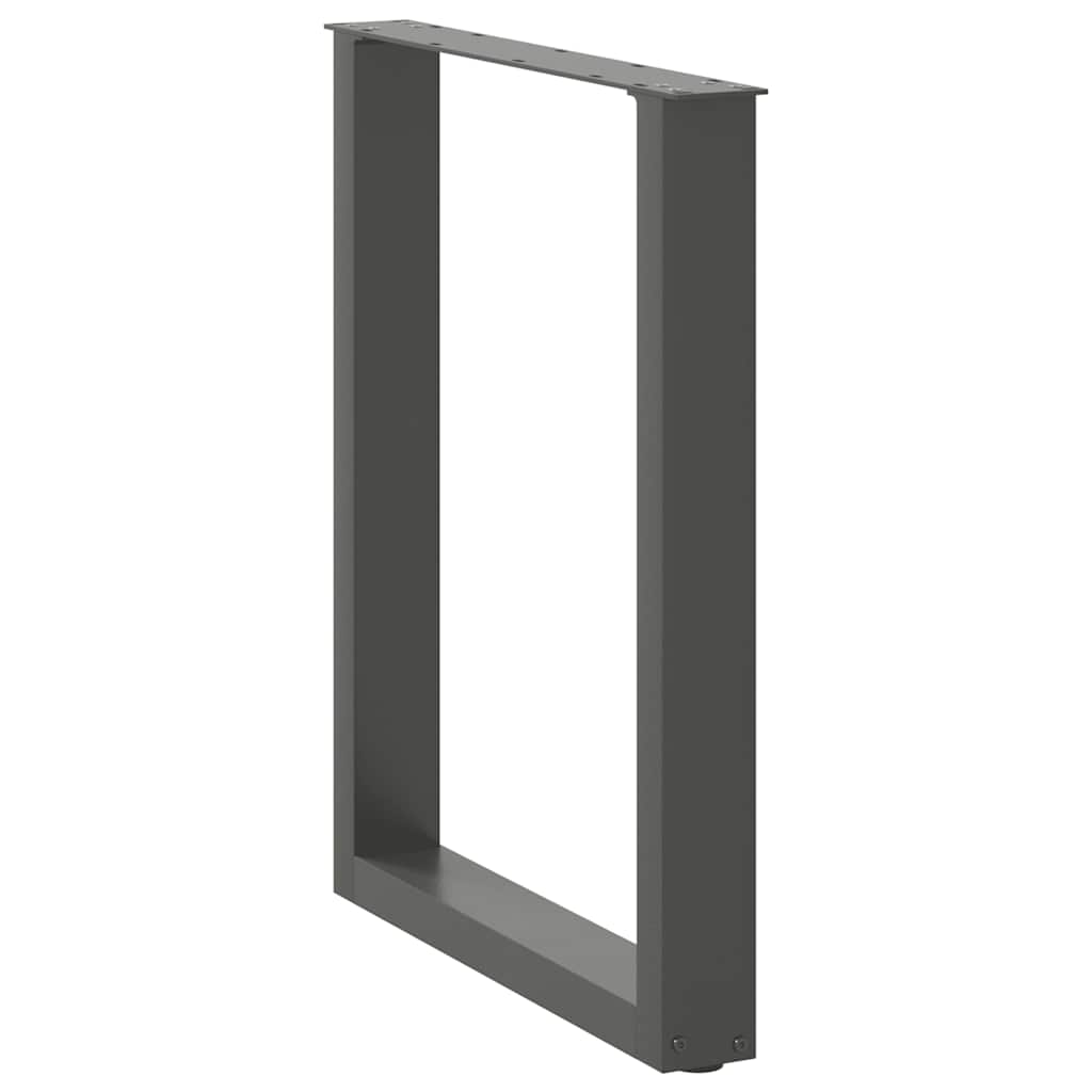 Eettafelpoten 3 st U-vormig 70x(72-73) cm staal antraciet is nu te koop bij PeponiXL, paradijselijk wonen!