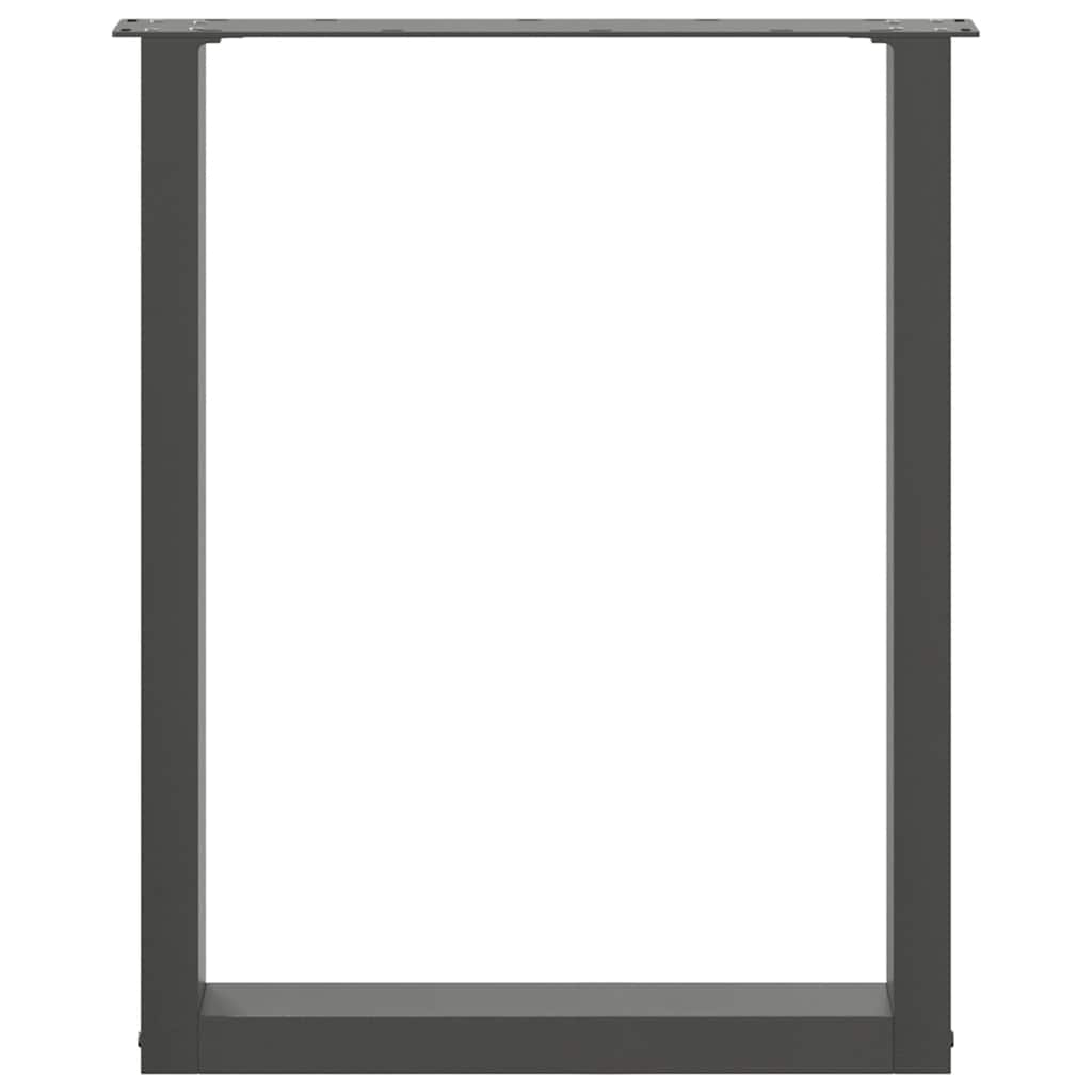 Eettafelpoten 3 st U-vormig 70x(72-73) cm staal antraciet is nu te koop bij PeponiXL, paradijselijk wonen!