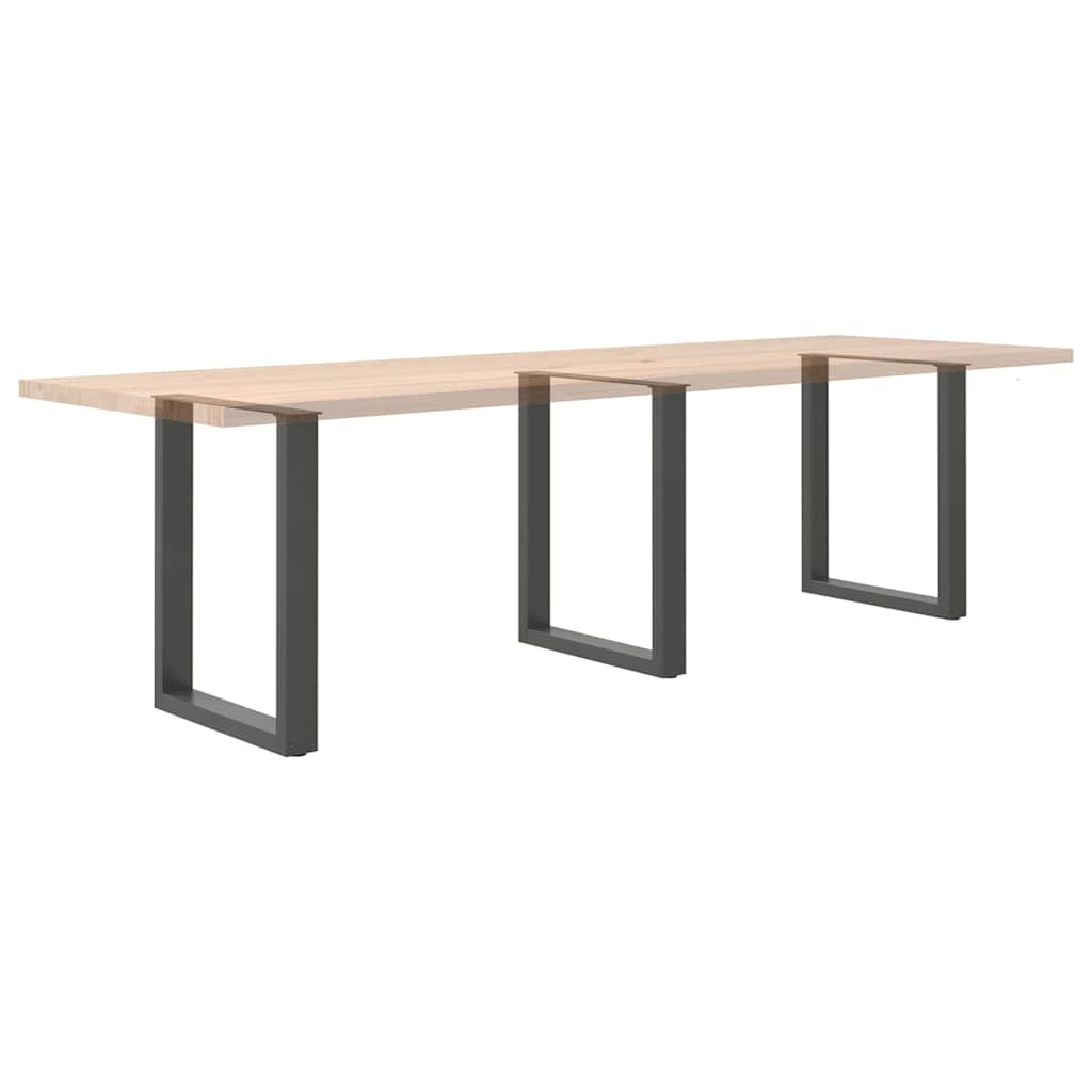 Eettafelpoten 3 st U-vormig 70x(72-73) cm staal naturel is nu te koop bij PeponiXL, paradijselijk wonen!