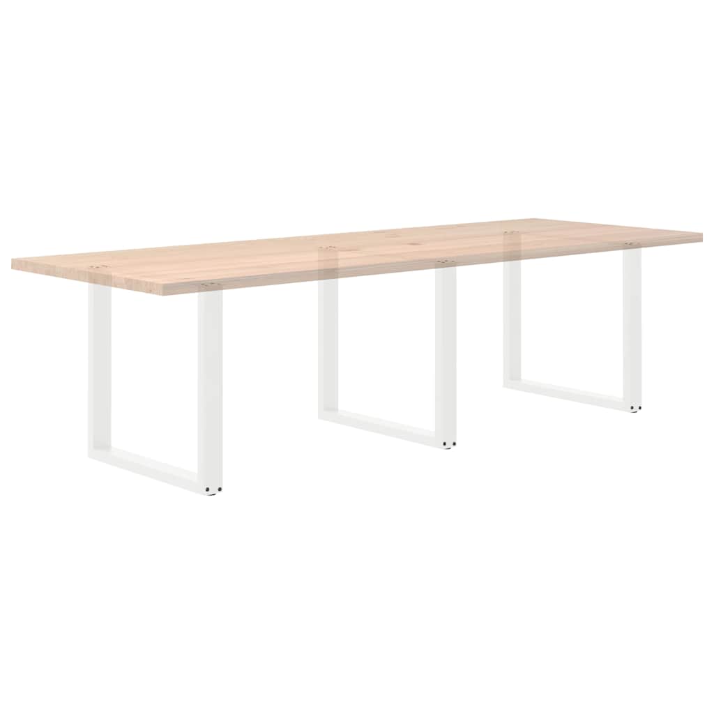 Eettafelpoten 3 st U-vormig 80x(72-73) cm staal wit is nu te koop bij PeponiXL, paradijselijk wonen!