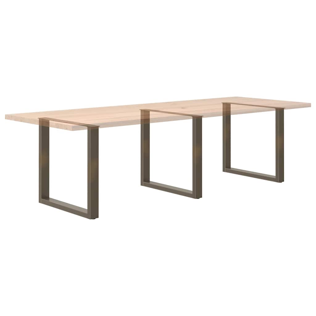 Eettafelpoten 3 st U-vormig 80x(72-73) cm staal naturel is nu te koop bij PeponiXL, paradijselijk wonen!