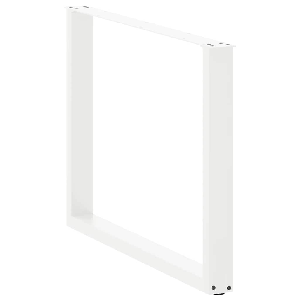 Eettafelpoten 3 st U-vormig 100x(72-73) cm staal wit is nu te koop bij PeponiXL, paradijselijk wonen!