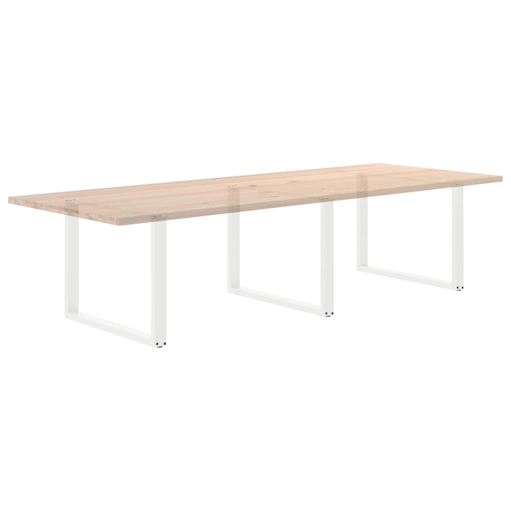 Eettafelpoten 3 st U-vormig 100x(72-73) cm staal wit is nu te koop bij PeponiXL, paradijselijk wonen!