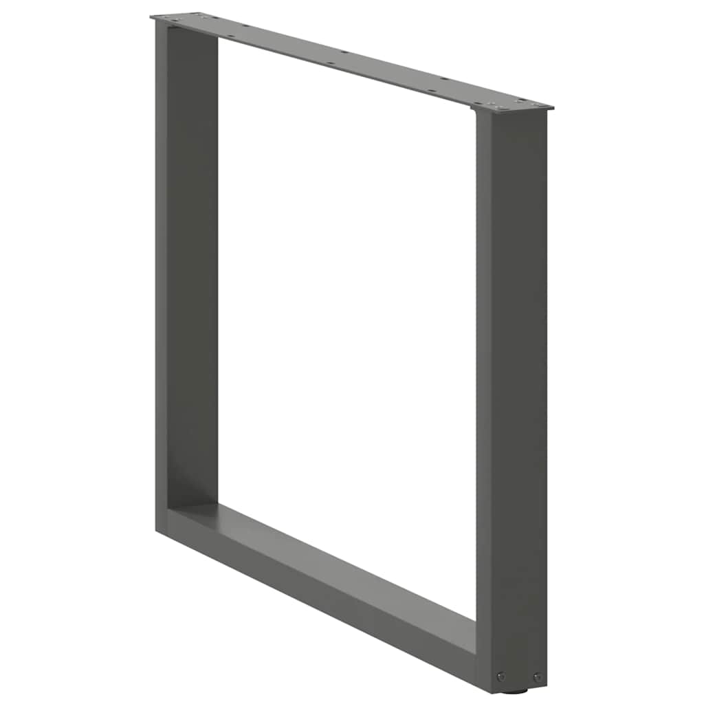 Eettafelpoten 3 st U-vormig 100x(72-73) cm staal antraciet is nu te koop bij PeponiXL, paradijselijk wonen!