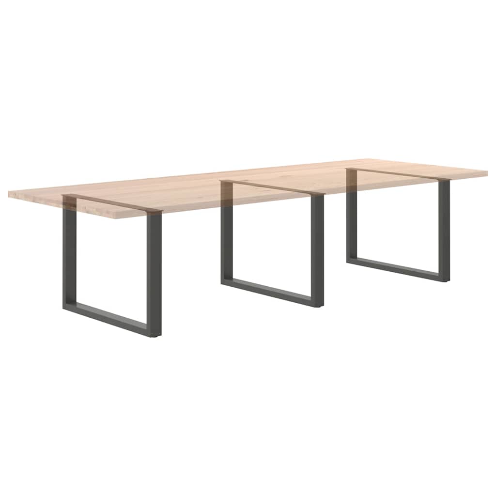 Eettafelpoten 3 st U-vormig 100x(72-73) cm staal antraciet is nu te koop bij PeponiXL, paradijselijk wonen!