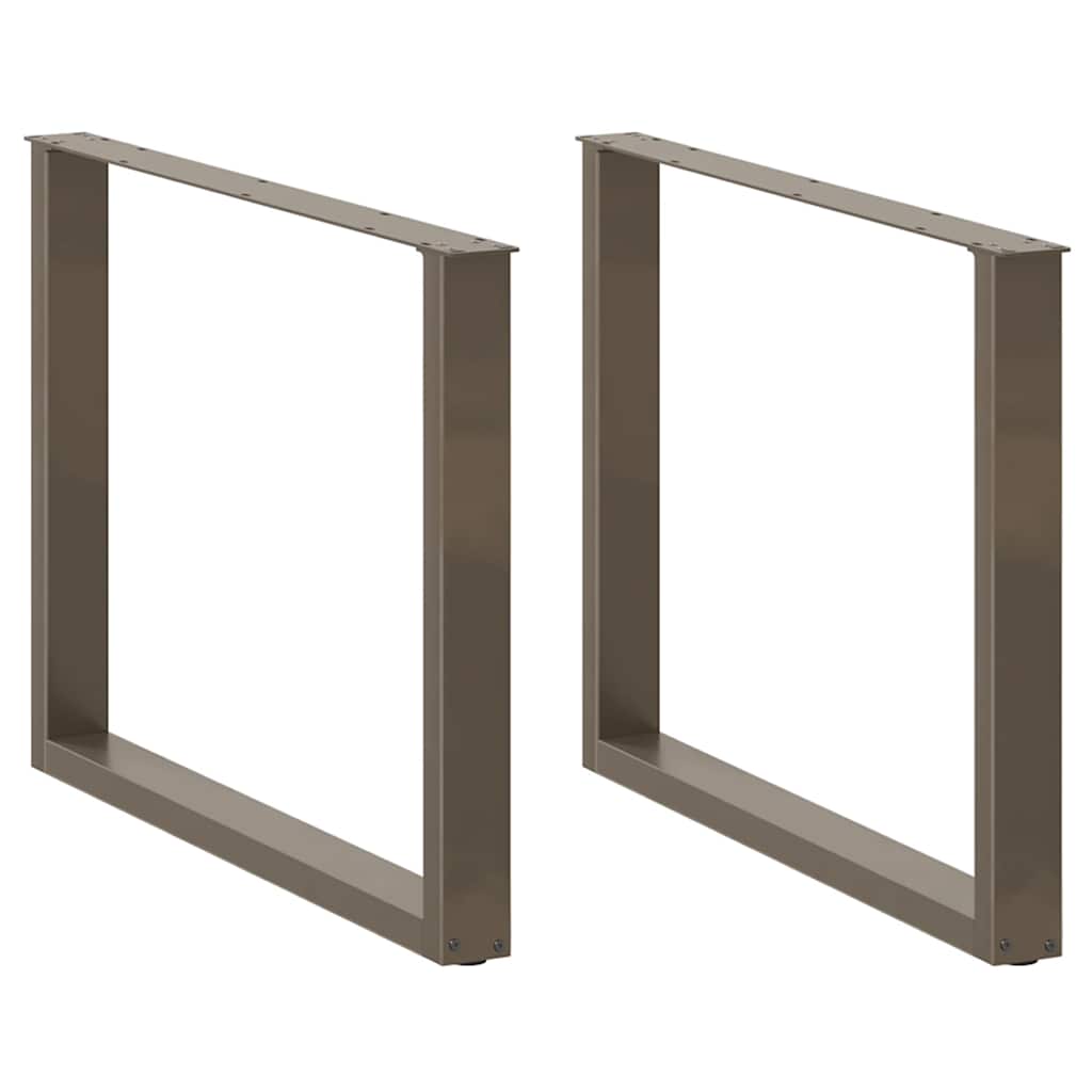 Eettafelpoten 3 st U-vormig 100x(72-73) cm staal naturel is nu te koop bij PeponiXL, paradijselijk wonen!