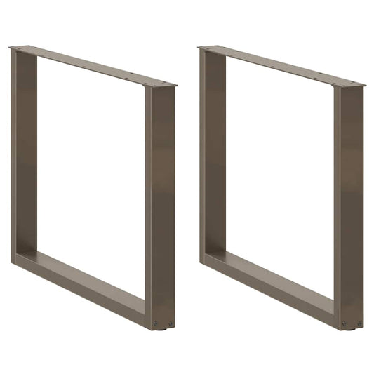 Eettafelpoten 3 st U-vormig 100x(72-73) cm staal naturel is nu te koop bij PeponiXL, paradijselijk wonen!