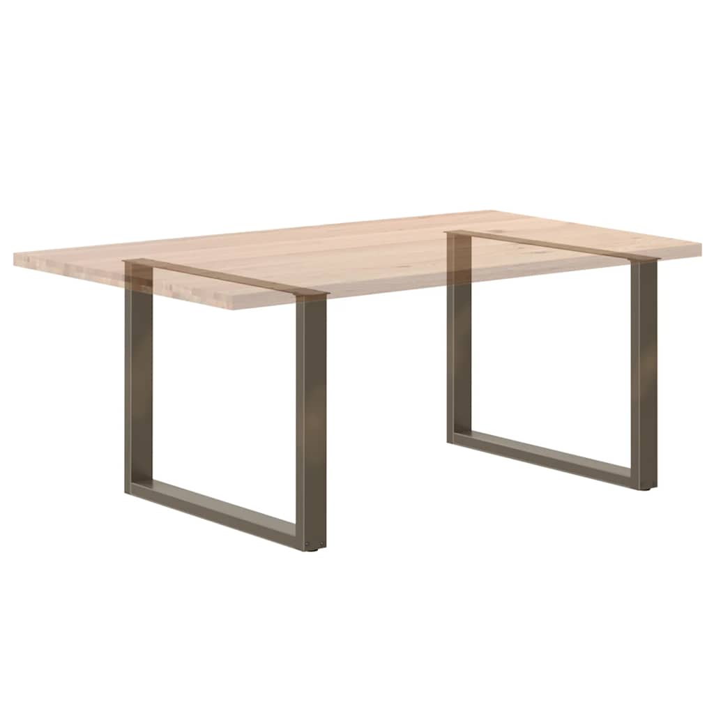 Eettafelpoten 3 st U-vormig 100x(72-73) cm staal naturel is nu te koop bij PeponiXL, paradijselijk wonen!