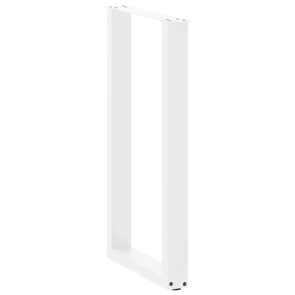 Bartafelpoten 2 st U-vormig 40x(90-91) cm staal wit is nu te koop bij PeponiXL, paradijselijk wonen!