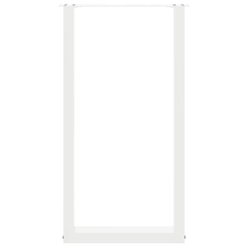 Bartafelpoten 2 st U-vormig 40x(90-91) cm staal wit is nu te koop bij PeponiXL, paradijselijk wonen!