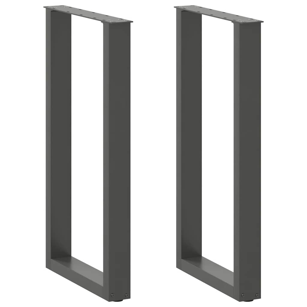 Bartafelpoten 2 st U-vormig 40x(90-91) cm staal antraciet is nu te koop bij PeponiXL, paradijselijk wonen!