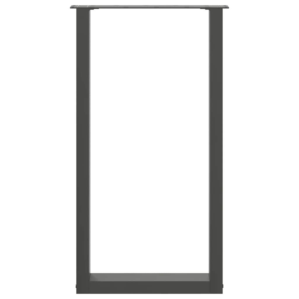 Bartafelpoten 2 st U-vormig 40x(90-91) cm staal antraciet is nu te koop bij PeponiXL, paradijselijk wonen!