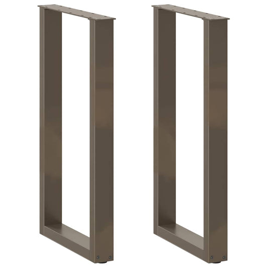 Bartafelpoten 2 st U-vormig 40x(90-91) cm staal naturel is nu te koop bij PeponiXL, paradijselijk wonen!