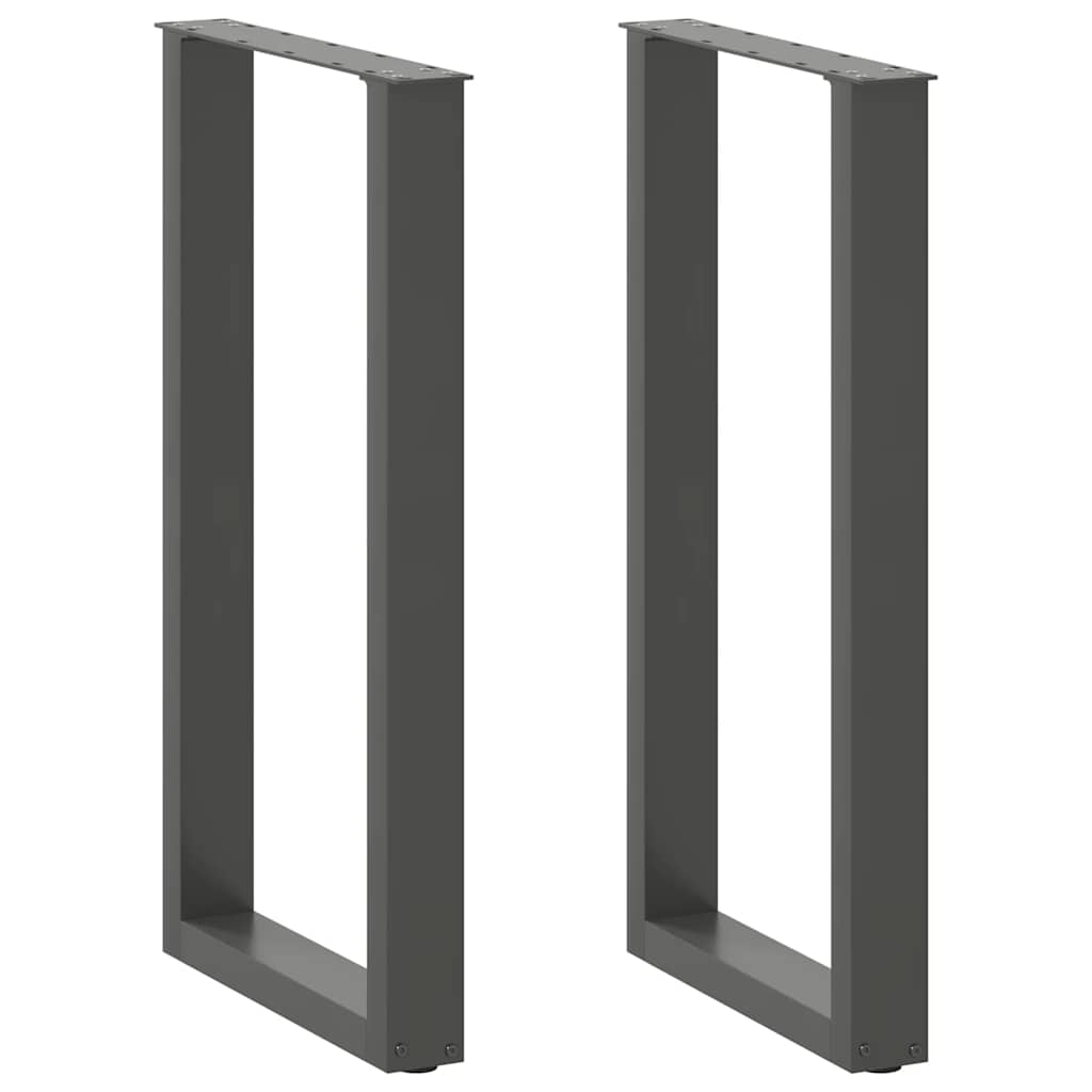 Bartafelpoten 2 st U-vormig 50x(90-91) cm staal antraciet is nu te koop bij PeponiXL, paradijselijk wonen!