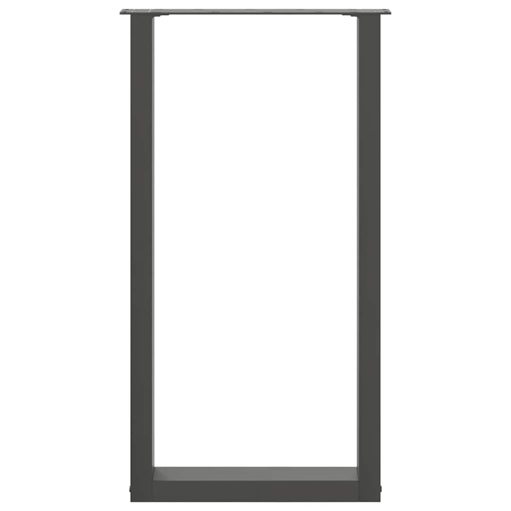 Bartafelpoten 2 st U-vormig 50x(90-91) cm staal antraciet is nu te koop bij PeponiXL, paradijselijk wonen!