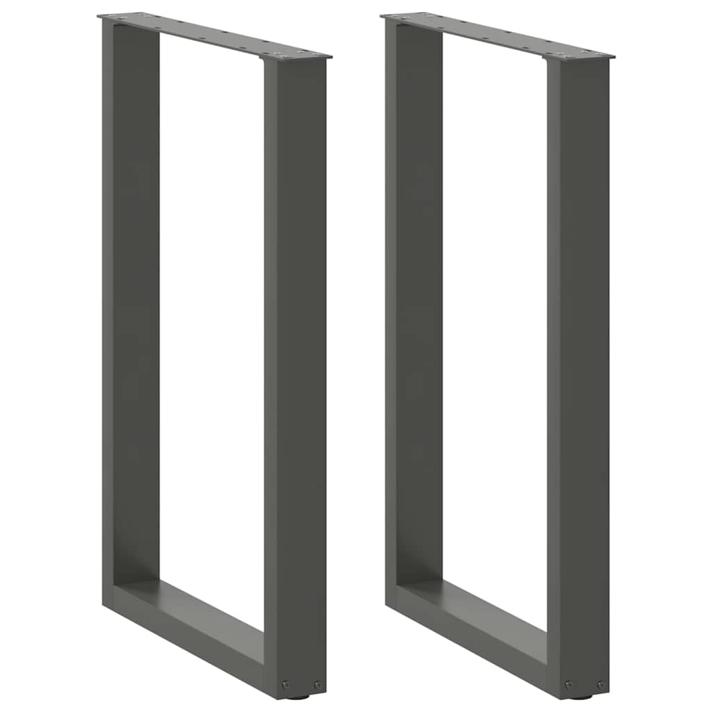 Bartafelpoten 2 st U-vormig 60x(90-91)cm staal antraciet is nu te koop bij PeponiXL, paradijselijk wonen!