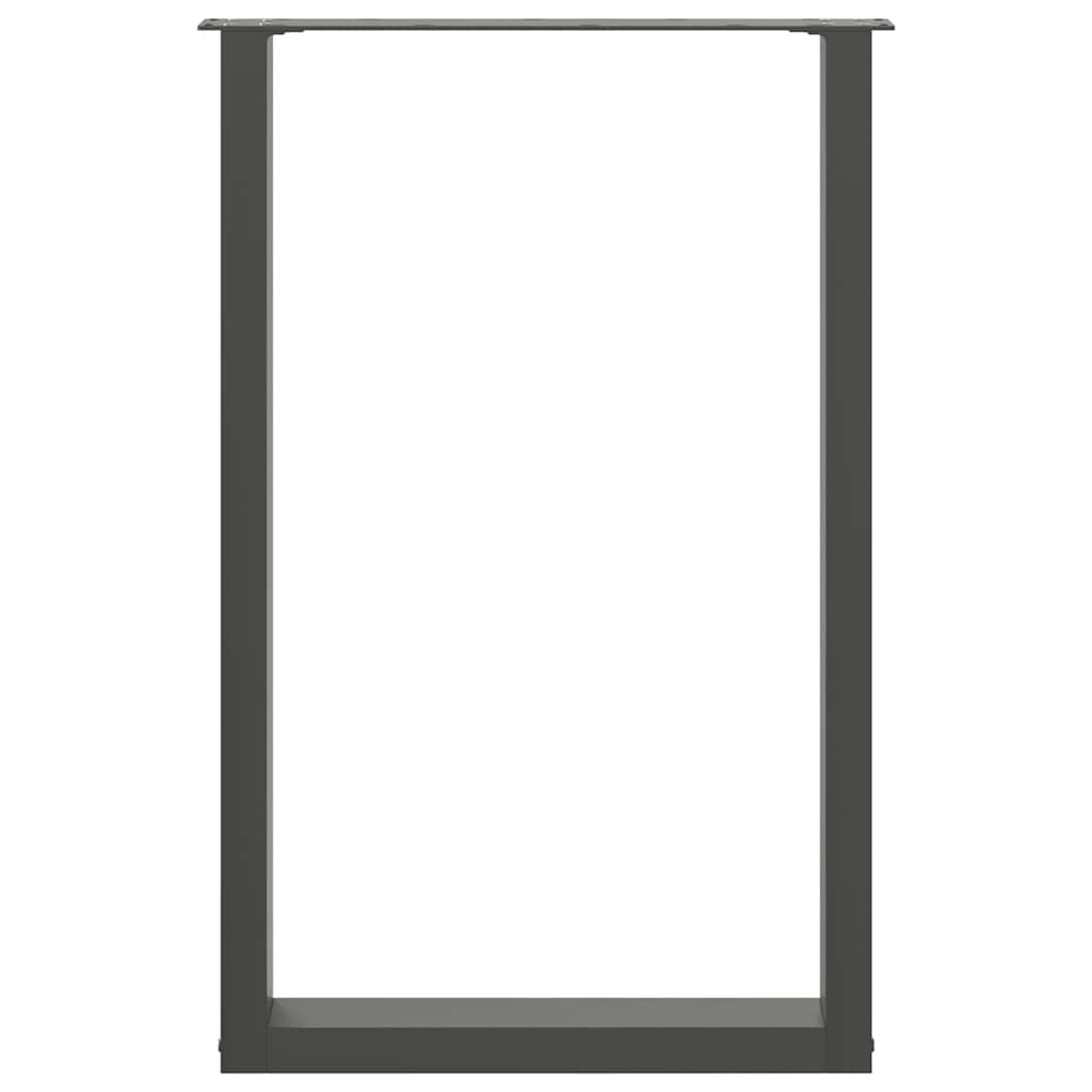Bartafelpoten 2 st U-vormig 60x(90-91)cm staal antraciet is nu te koop bij PeponiXL, paradijselijk wonen!
