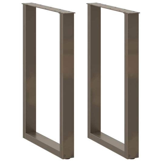 Bartafelpoten 2 st U-vormig 60x(90-91) cm staal naturel is nu te koop bij PeponiXL, paradijselijk wonen!