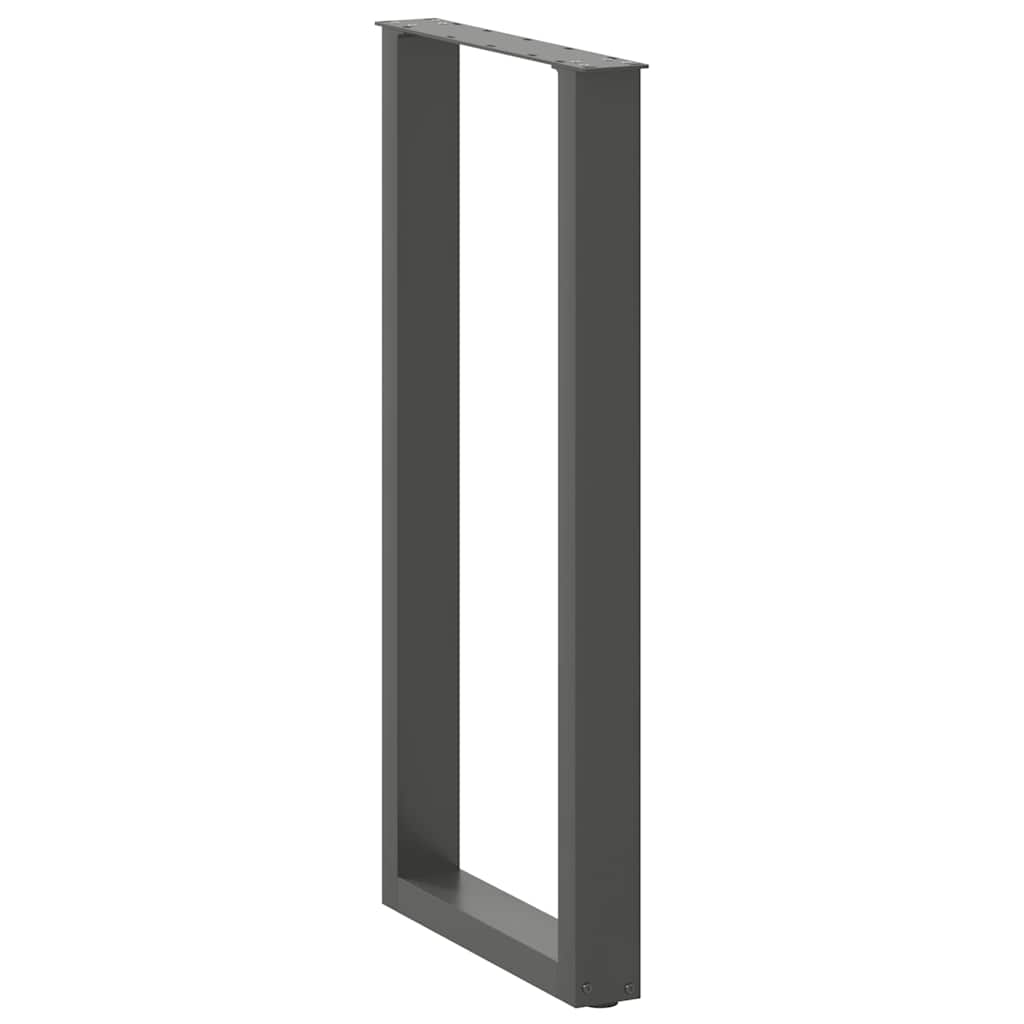 Bartafelpoten 2 st U-vormig 40x(100-101) cm staal antraciet is nu te koop bij PeponiXL, paradijselijk wonen!