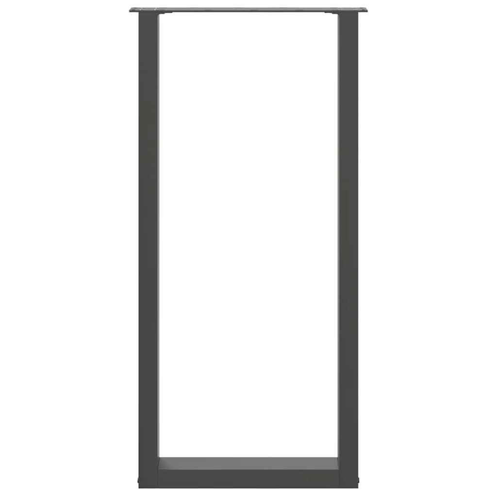 Bartafelpoten 2 st U-vormig 40x(100-101) cm staal antraciet is nu te koop bij PeponiXL, paradijselijk wonen!