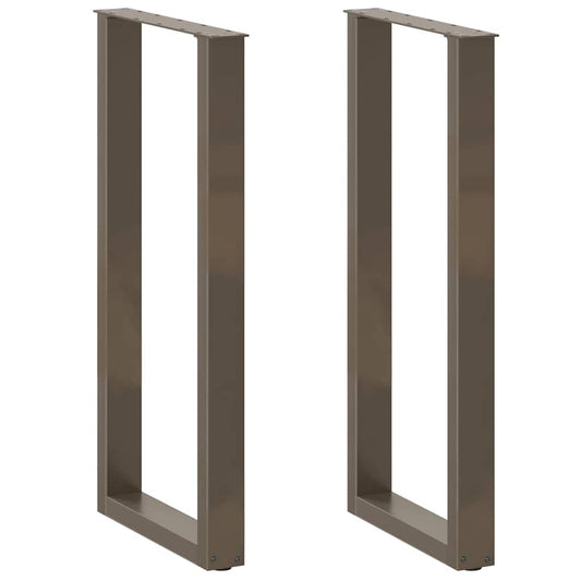 Bartafelpoten 2 st U-vormig 40x(100-101) cm staal naturel is nu te koop bij PeponiXL, paradijselijk wonen!