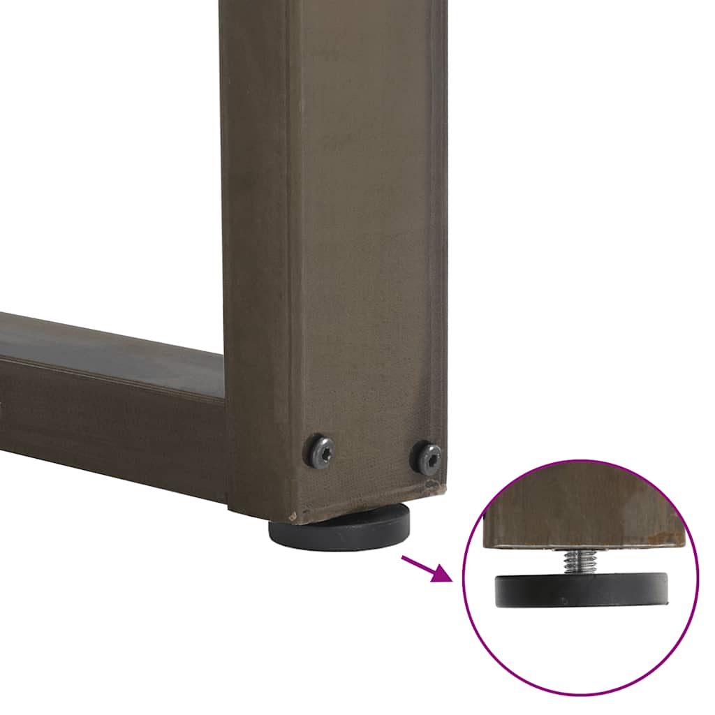 Bartafelpoten 2 st U-vormig 40x(100-101) cm staal naturel is nu te koop bij PeponiXL, paradijselijk wonen!