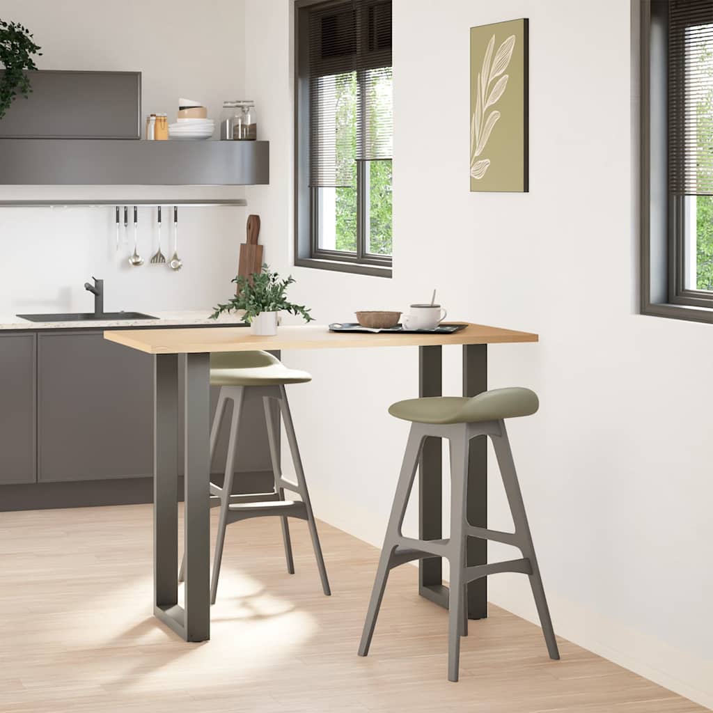 Bartafelpoten 2 st U-vormig 50x(100-101) cm staal antraciet is nu te koop bij PeponiXL, paradijselijk wonen!