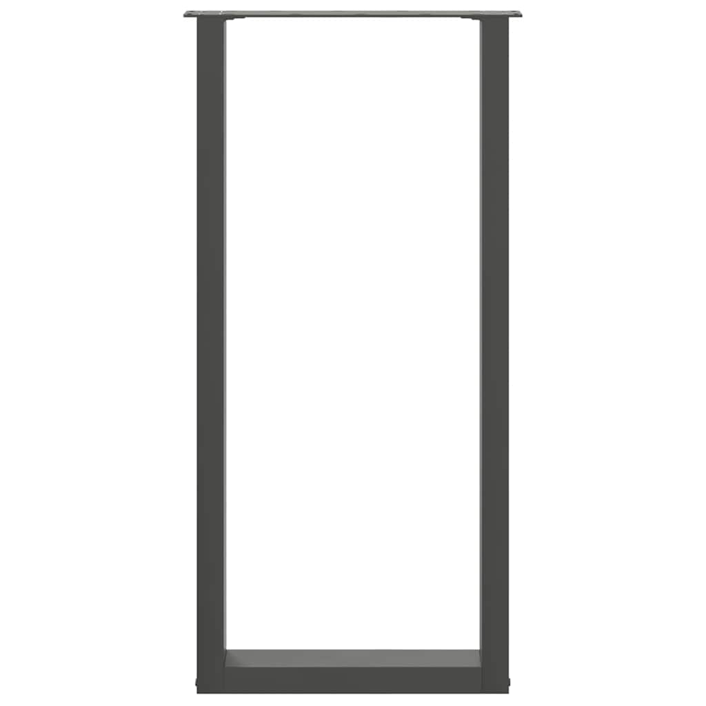 Bartafelpoten 2 st U-vormig 50x(100-101) cm staal antraciet is nu te koop bij PeponiXL, paradijselijk wonen!