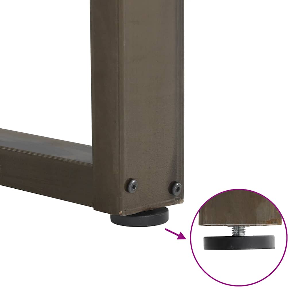 Bartafelpoten 2 st U-vormig 50x(100-101) cm staal naturel is nu te koop bij PeponiXL, paradijselijk wonen!